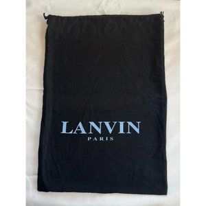 Lanvin Paris Dust Bag Storage Drawstring Black 15.2" x 10.6"